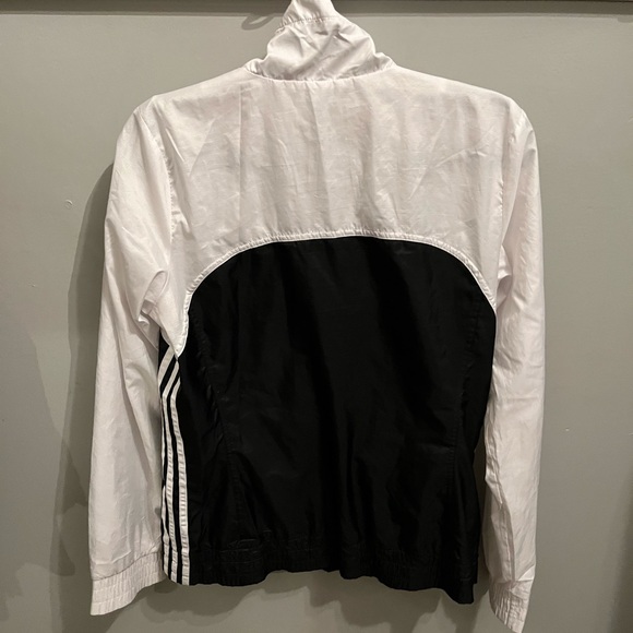 Adidas white black windbreaker jacket - Picture 2 of 6